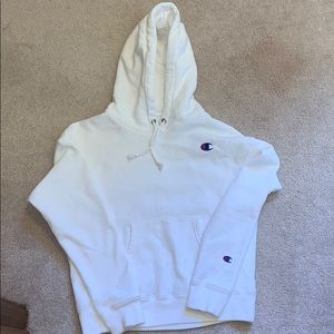 White Champion Hoodie